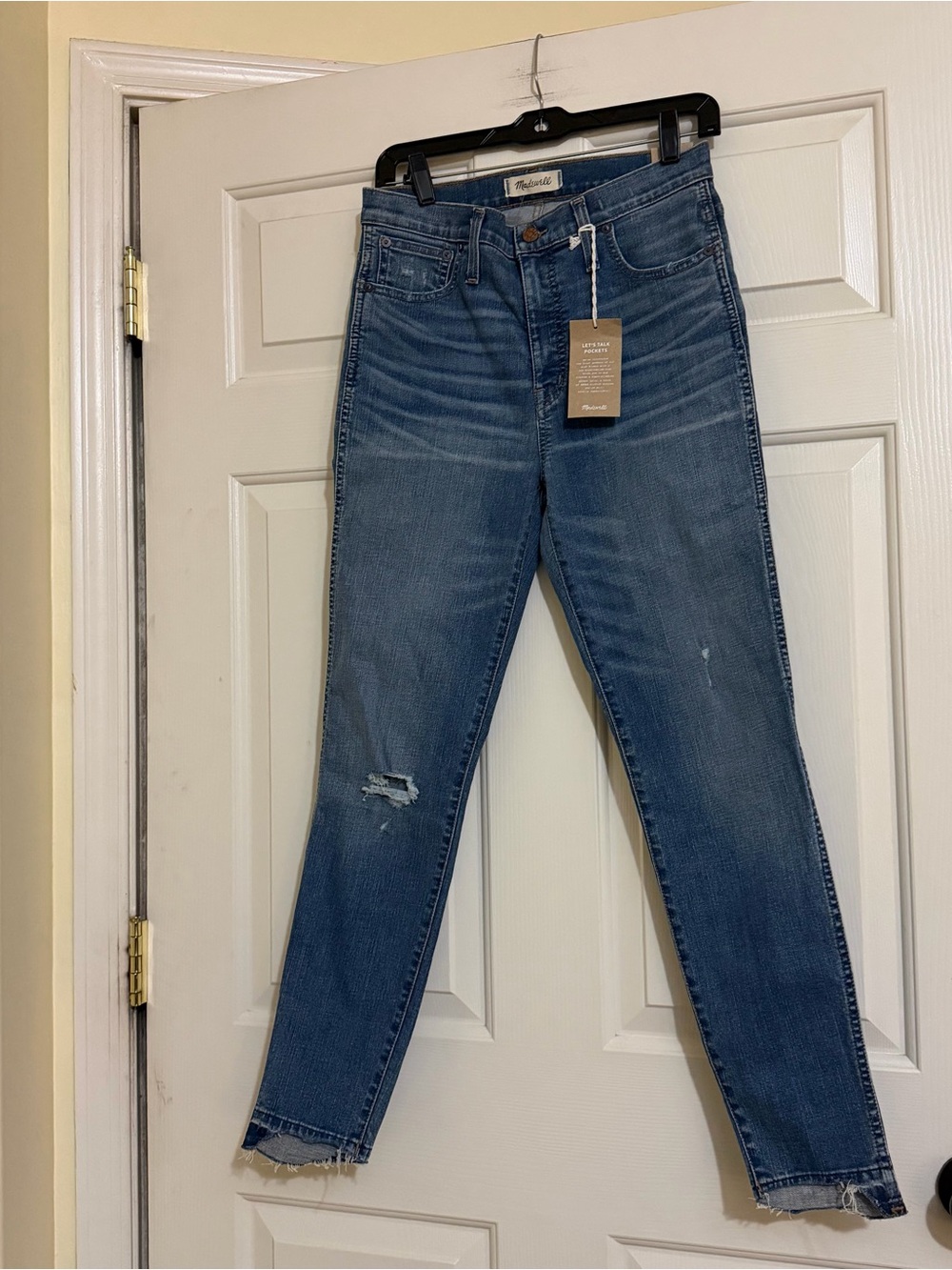 NWT Madewell 10” High Rise Skinny Jeans Size 28